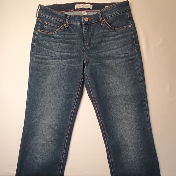 Vintage America Jeans Size 4/27 Weekend Crop Mid Rise Skinny Leg Dark Wash - Picture 2 of 10